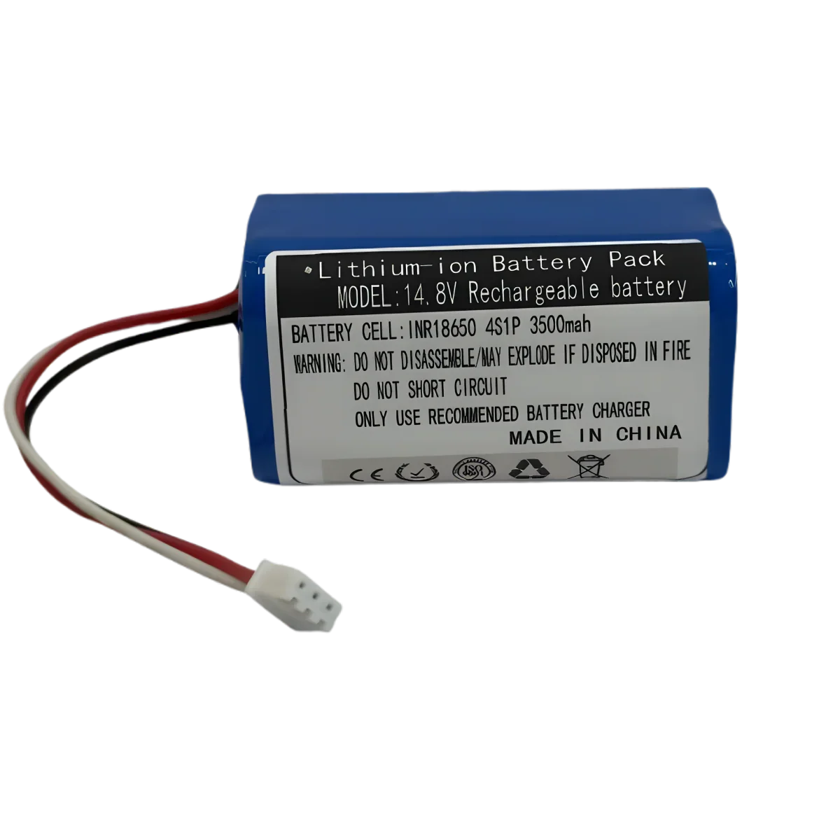 Batterie Li-ion 14.8V 3500mAh – Rechargeable pour aspirateurs iLife A4 / A4S et Thomson THVC234W