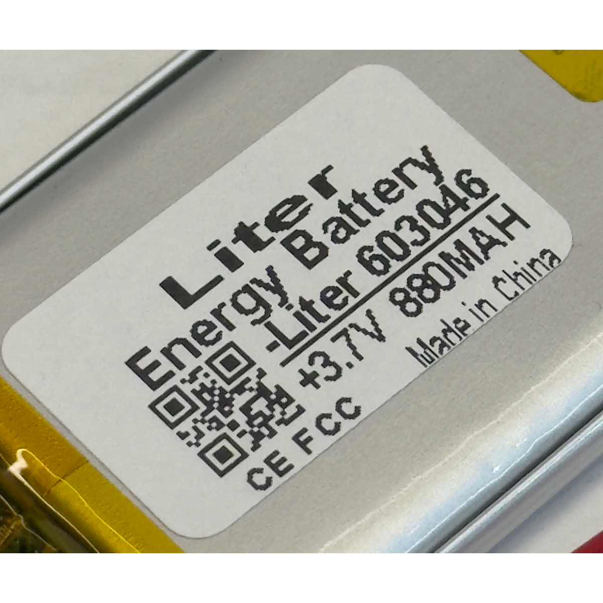 Batterie 603046 LiPo 3.7V 880mAh