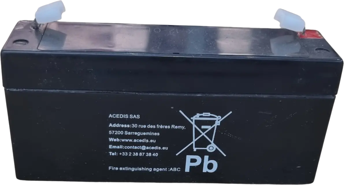 Batterie Plomb AGM ACEDIS ST30S 6V 3.5Ah – Faston 4.75mm – Alarme UPS Médical