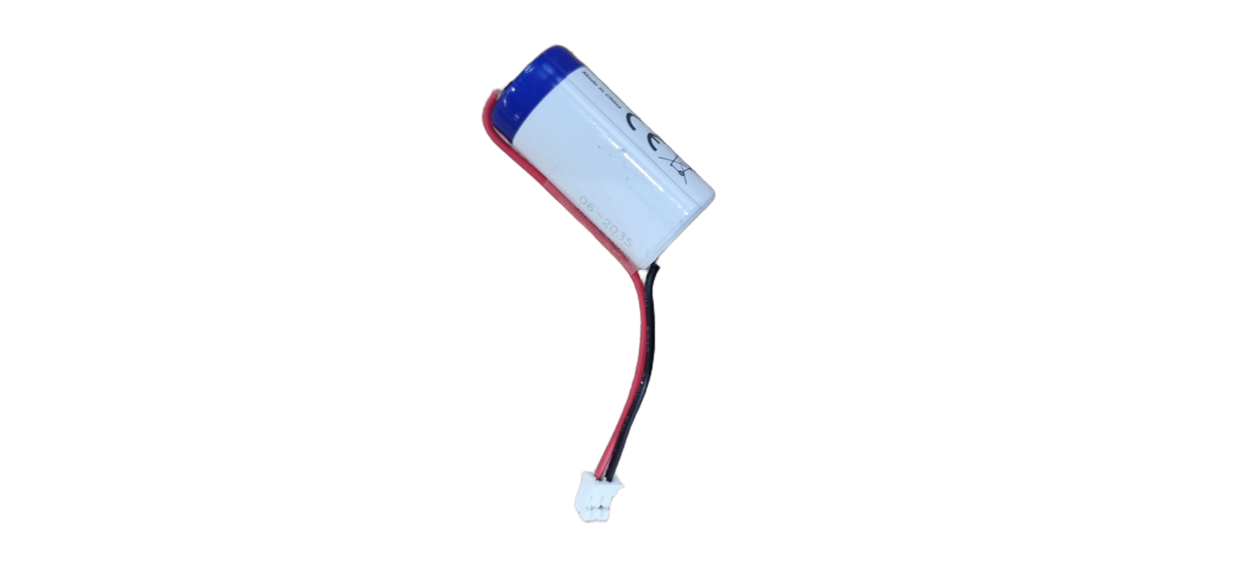Pile CR123A 3V 1350mAh avec Connecteur – Compatible Alarme Verisure