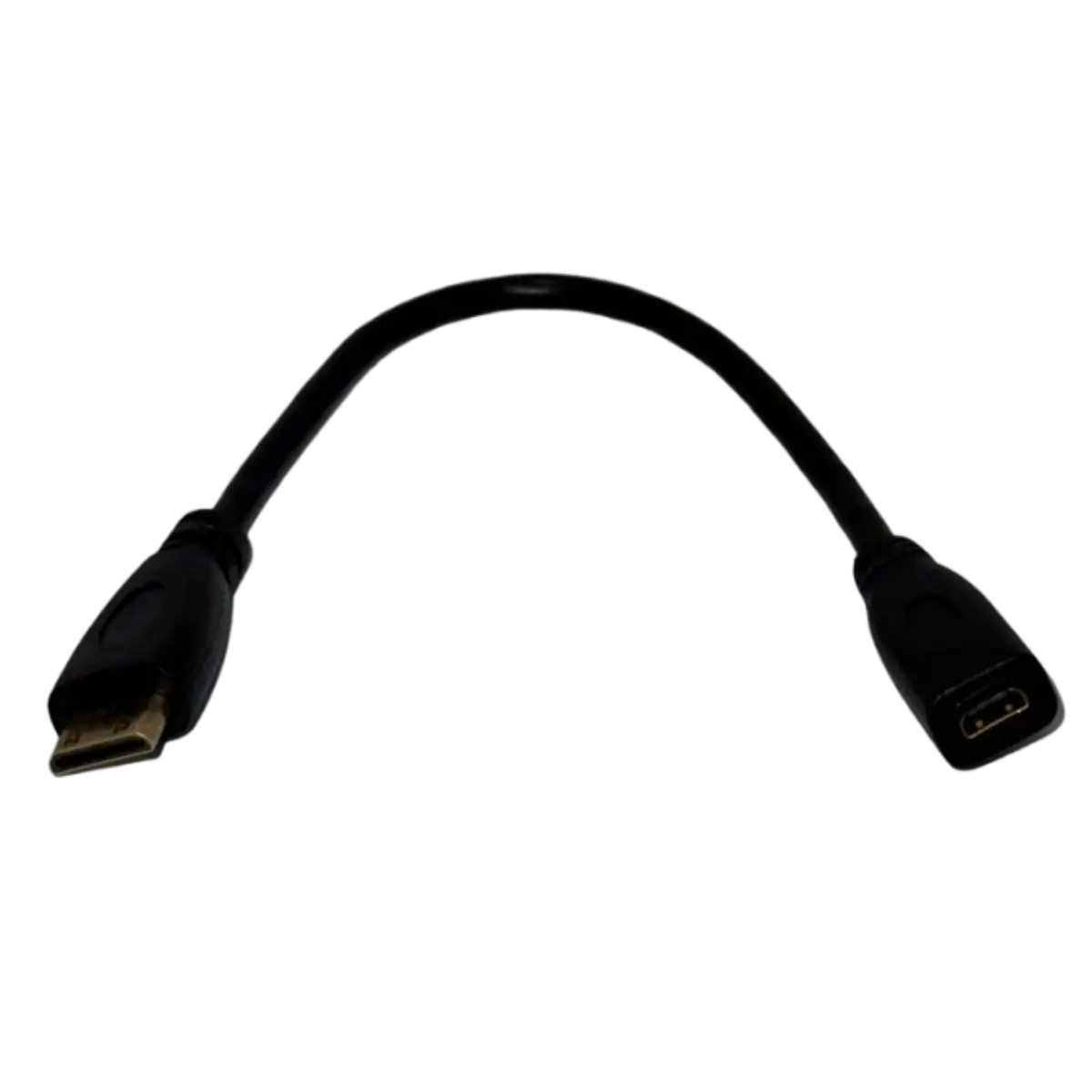 Câble HDMI 1.4 Micro HDMI femelle vers Mini HDMI mâle – 13 cm