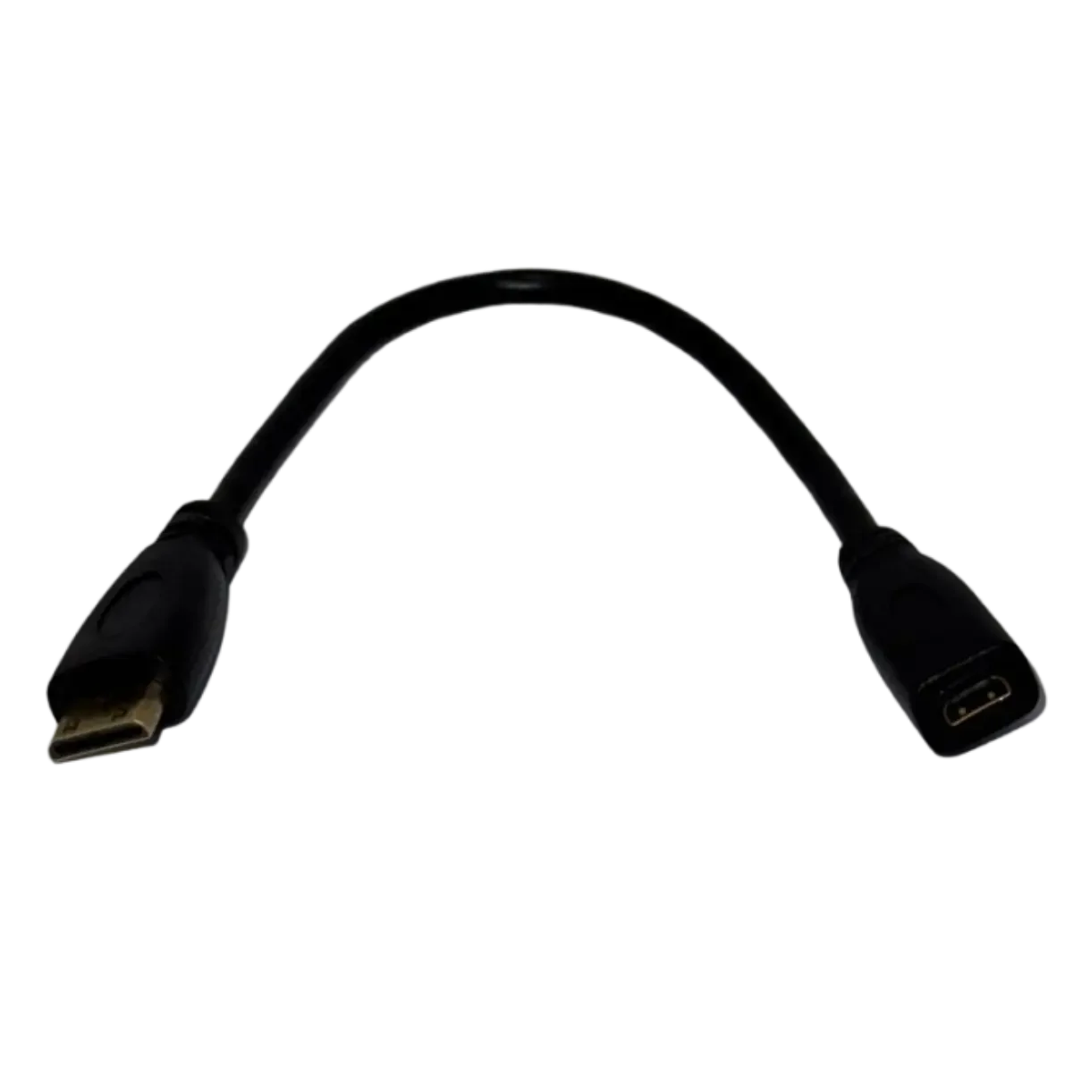 Câble HDMI 1.4 Micro HDMI femelle vers Mini HDMI mâle – 13 cm