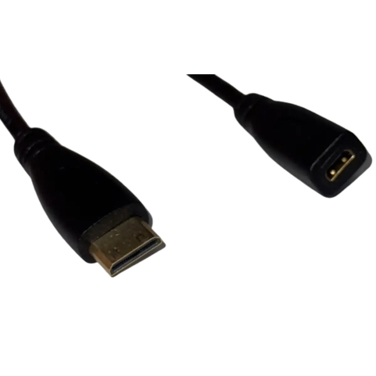 Câble HDMI 1.4 Micro HDMI femelle vers Mini HDMI mâle – 13 cm entrée et sortie