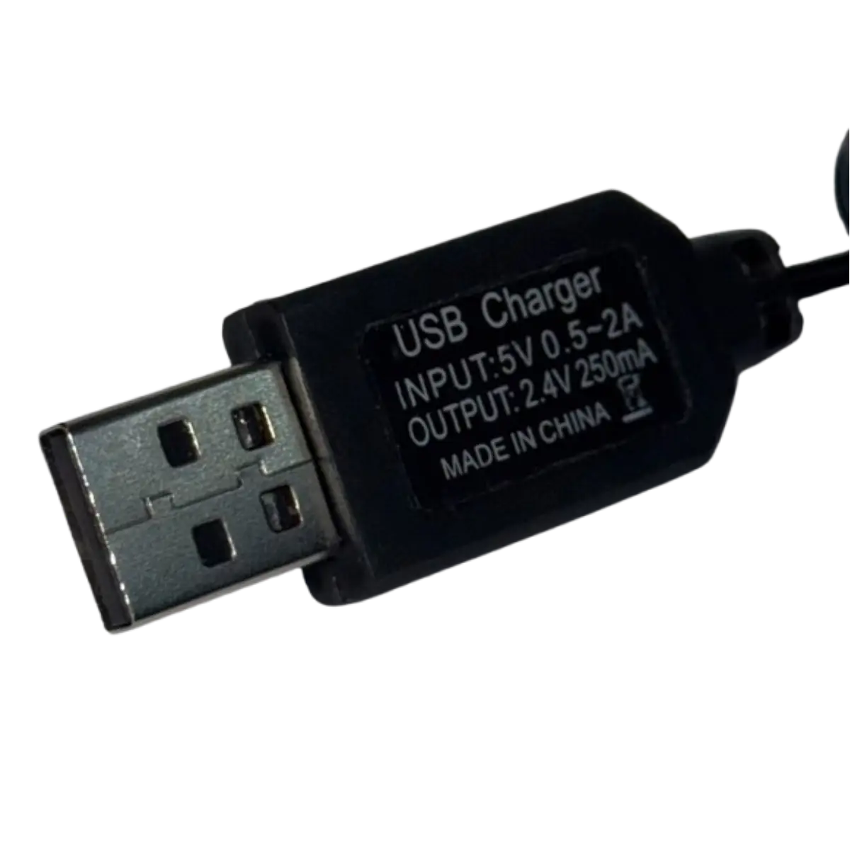 Chargeur USB 2.4V 250mA pour jouets radiocommandés, 2PINS