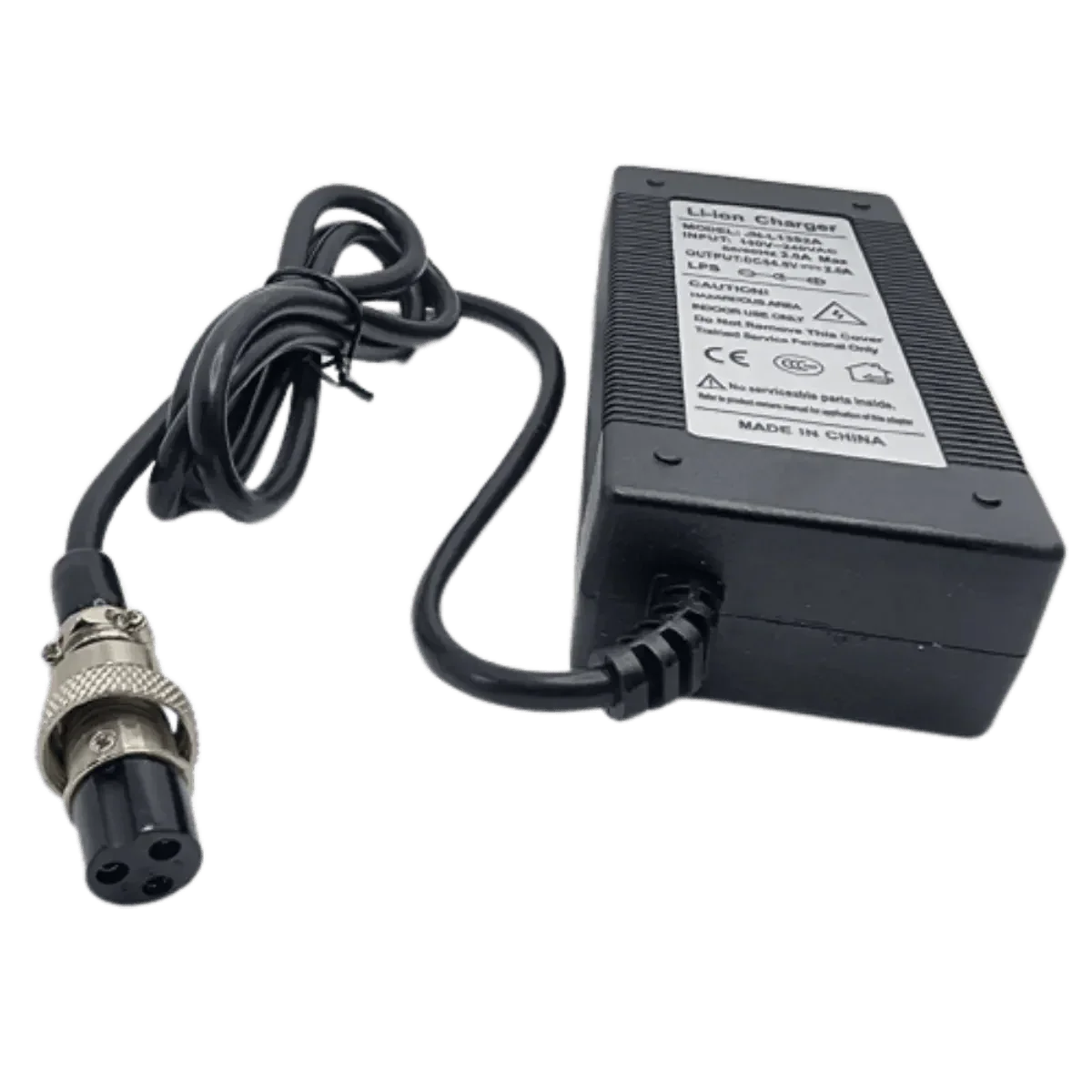 Chargeur 54.6V 2A XLR écrou GX16 vue principale