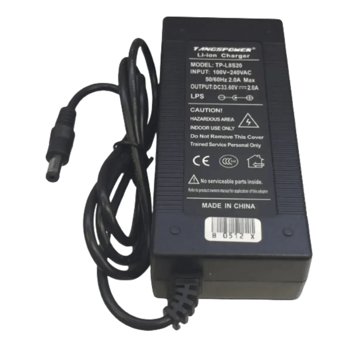 Chargeur Li-ion 33.6V 2A Jack DC 5.5 x 2.5mm