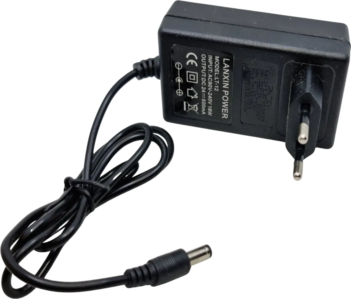 Chargeur batterie plomb 24V 500mA AGM GEL fiche 5.5 x 2.5 mm