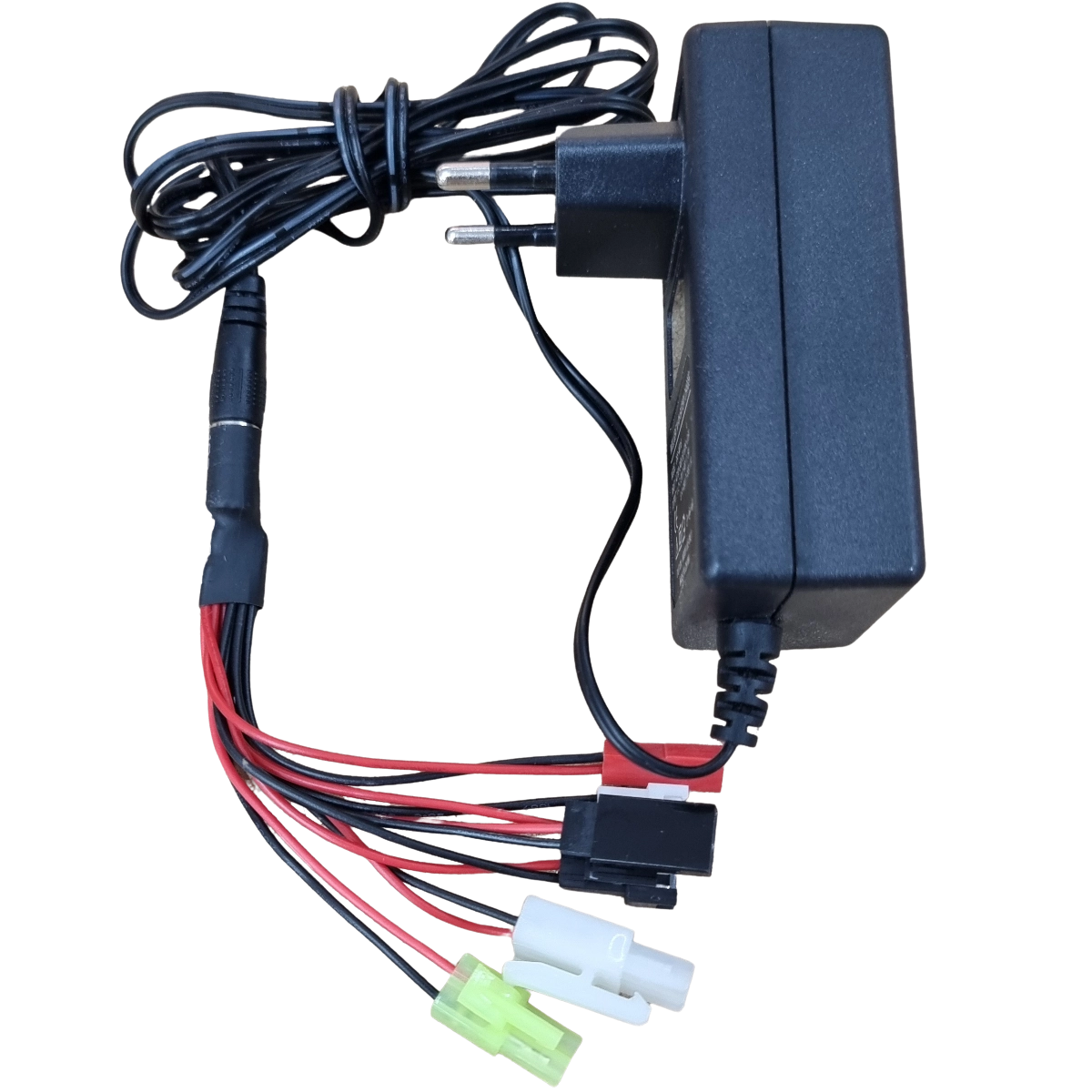 Fiches universelles et jack 5.5x2.1mm pour chargeur NiMH NiCd