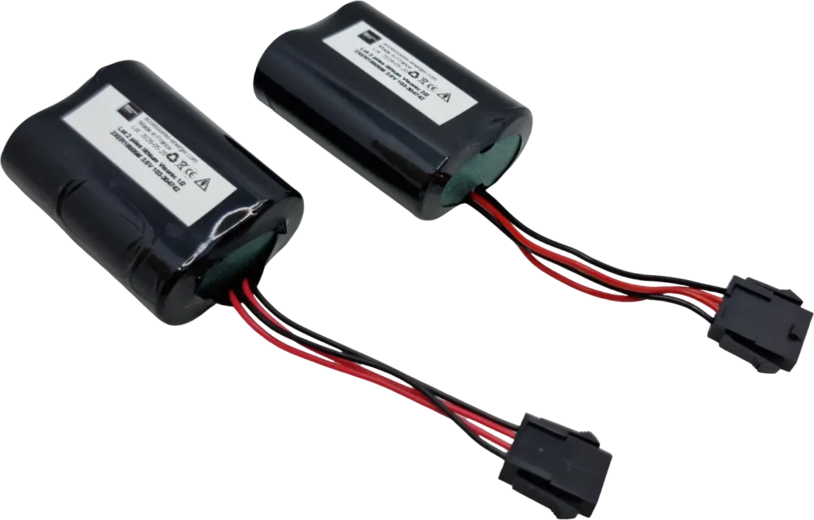 Lot 2 piles lithium Visonic 2XER18505M 3.6V mcs-740
