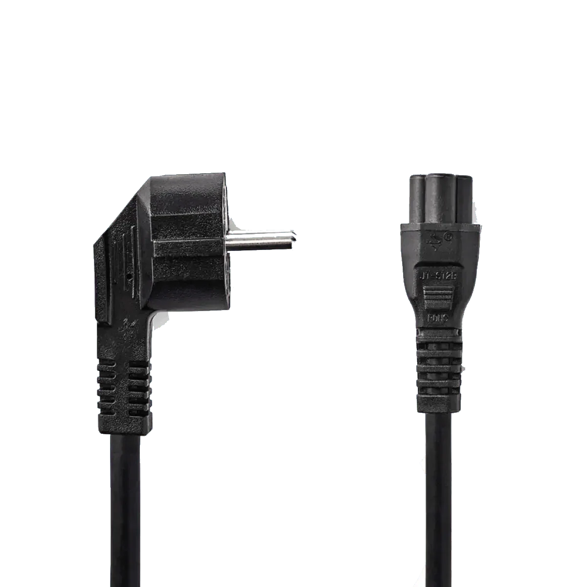 Vue du câble secteur Nedis CEGP10100BK20 de 2 mètres avec prise et connecteur IEC C5