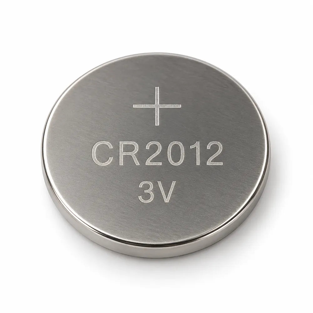 Illustration de pile bouton lithium générique CR2012 3 V, vue de face