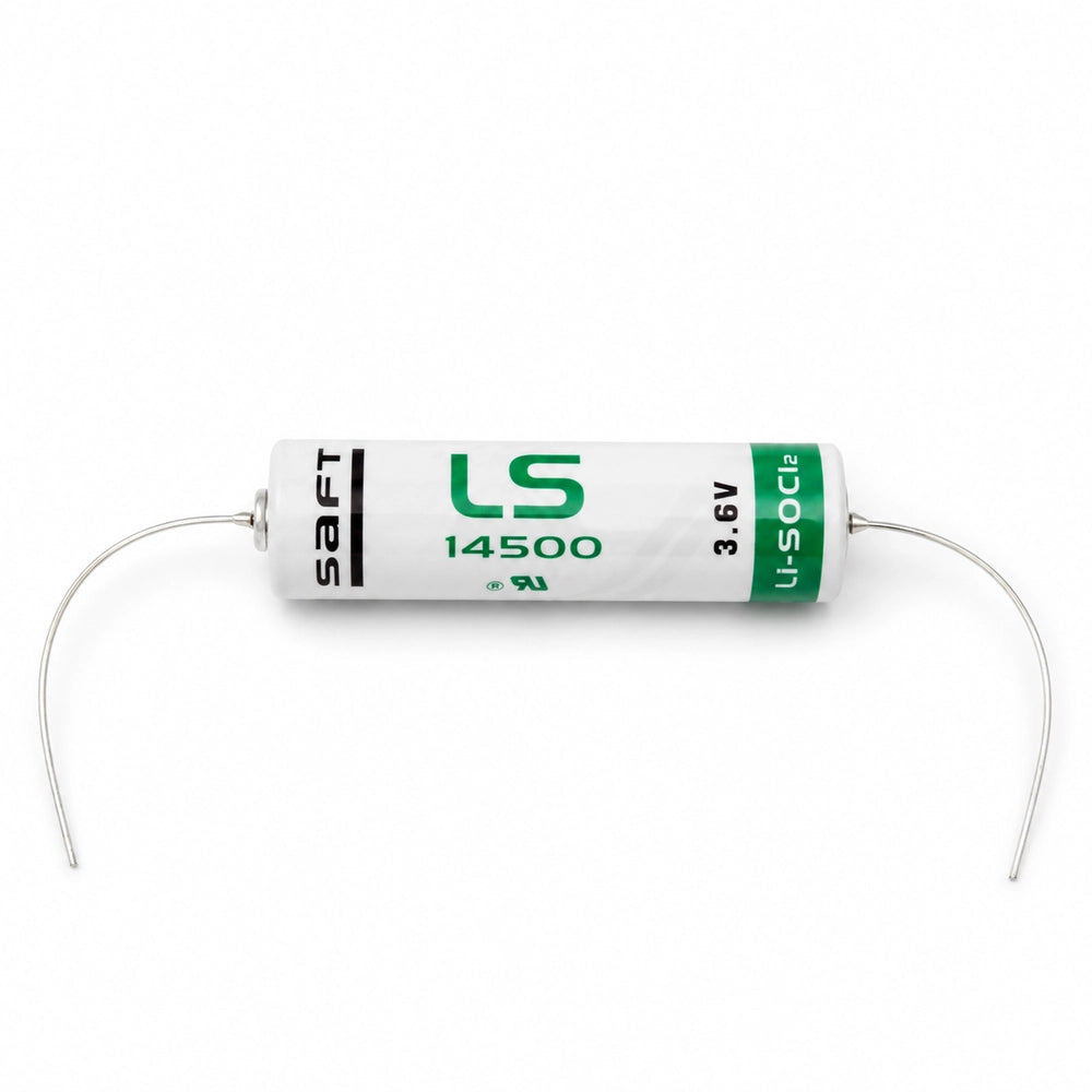 Extrémité et terminaison de la pile SAFT LS14500 CNA