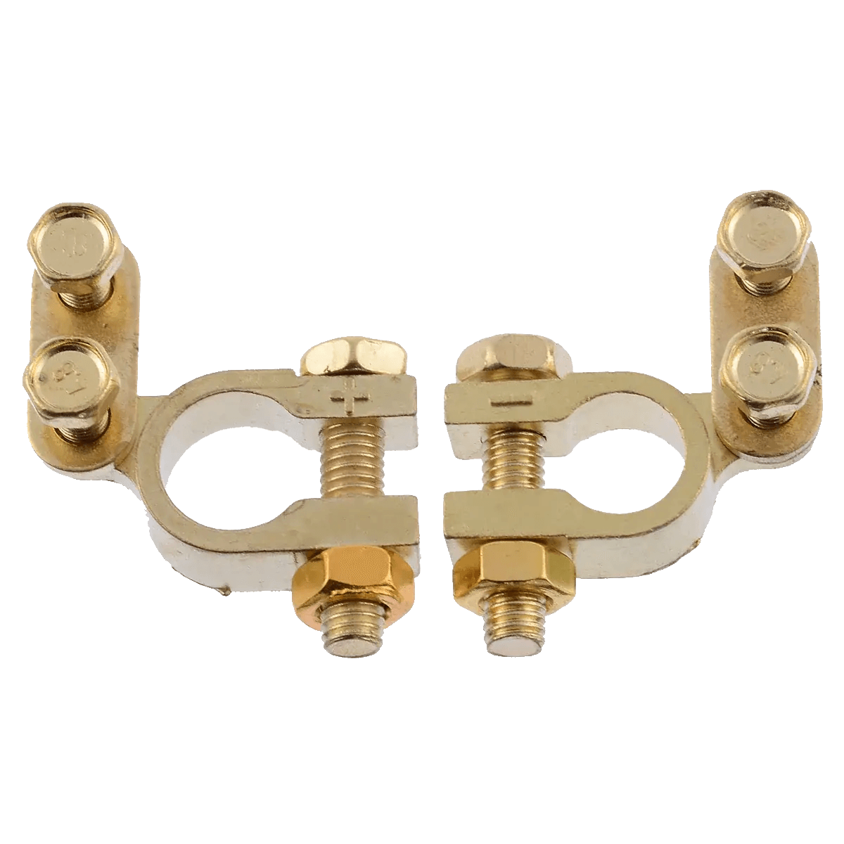 Paire de pinces pour batterie de voiture métal