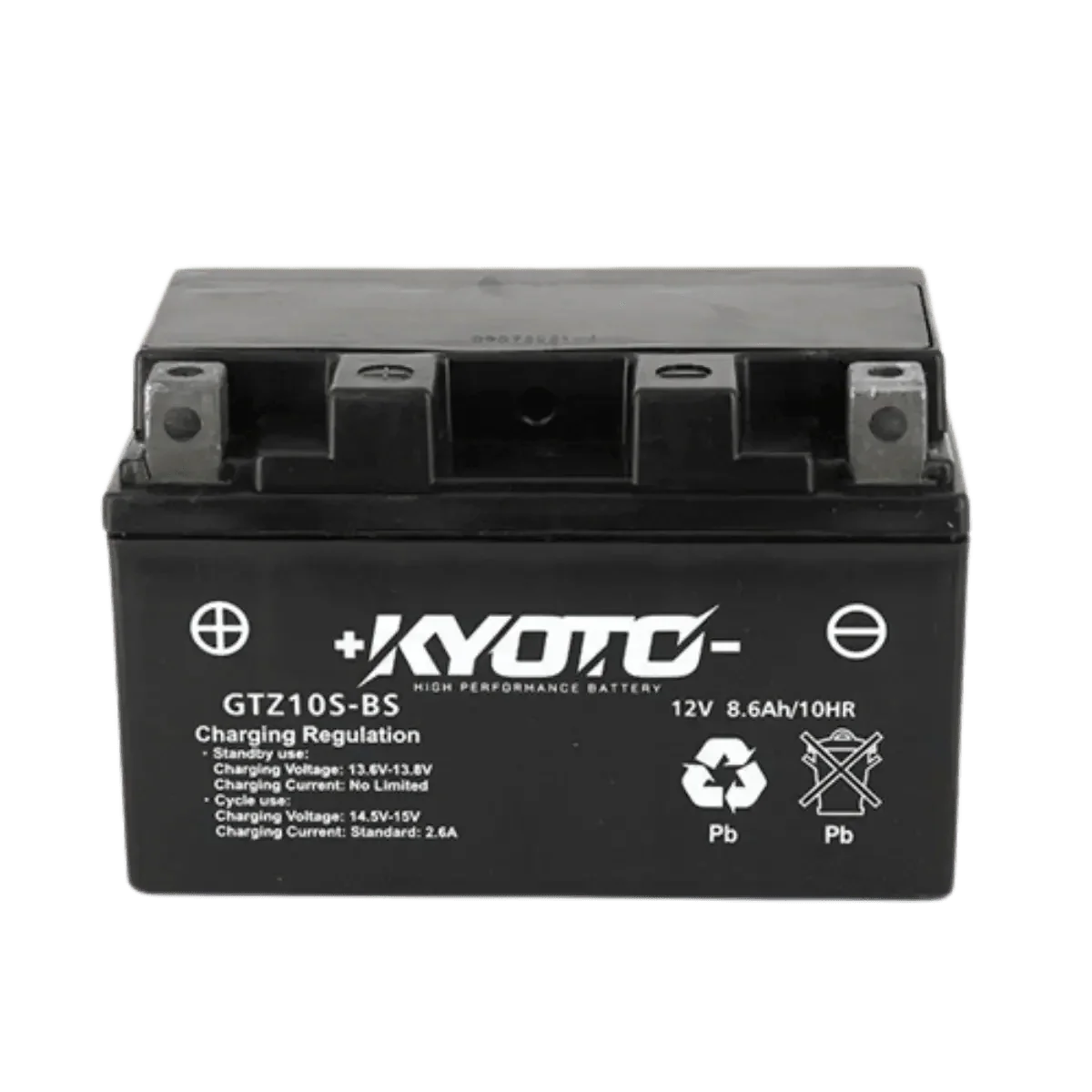 Étiquette batterie moto KYOTO GTZ10S-BS référence 512104