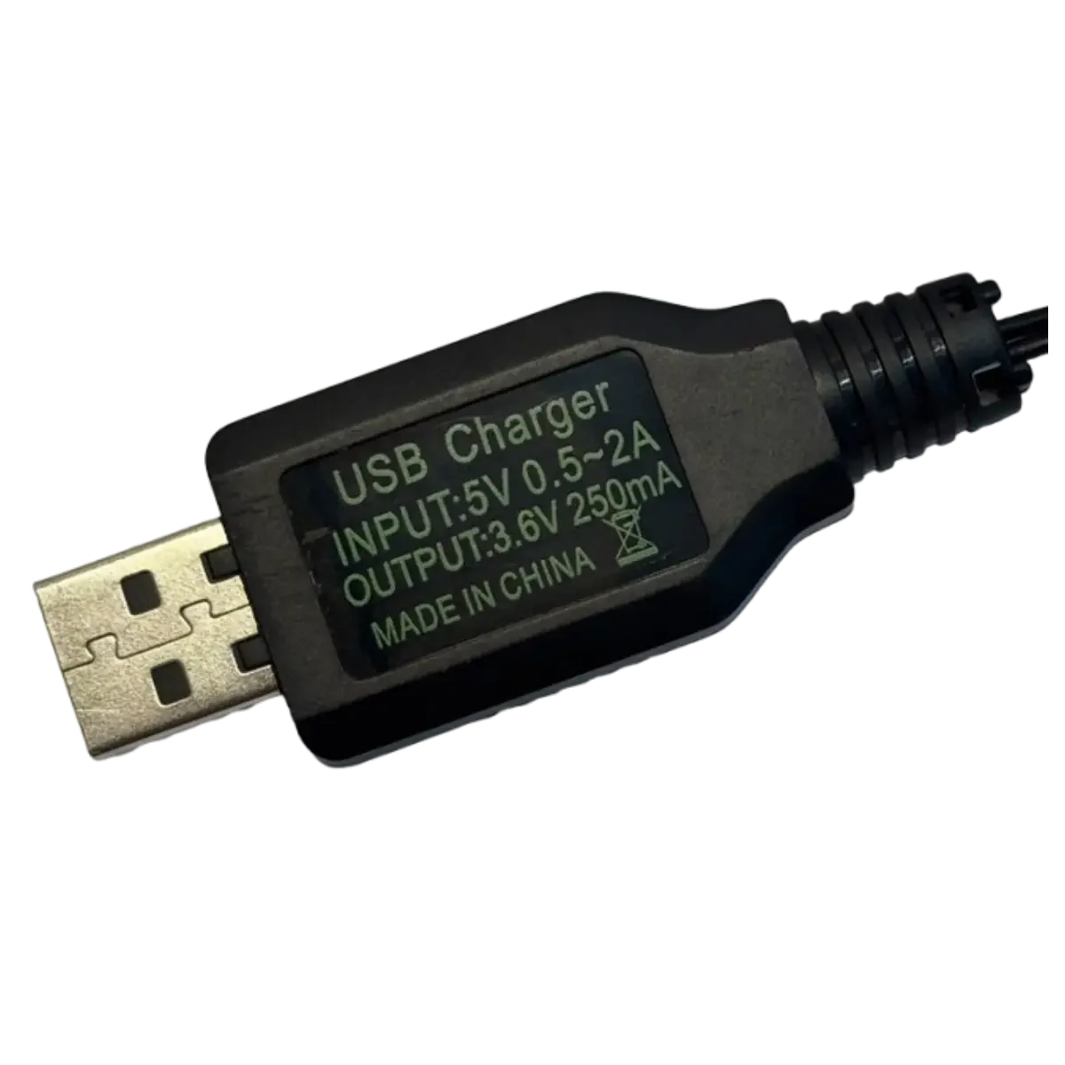 Chargeur USB 3.6V 250mA pour jouets radiocommandés, 2PINS Accessoires Energie
