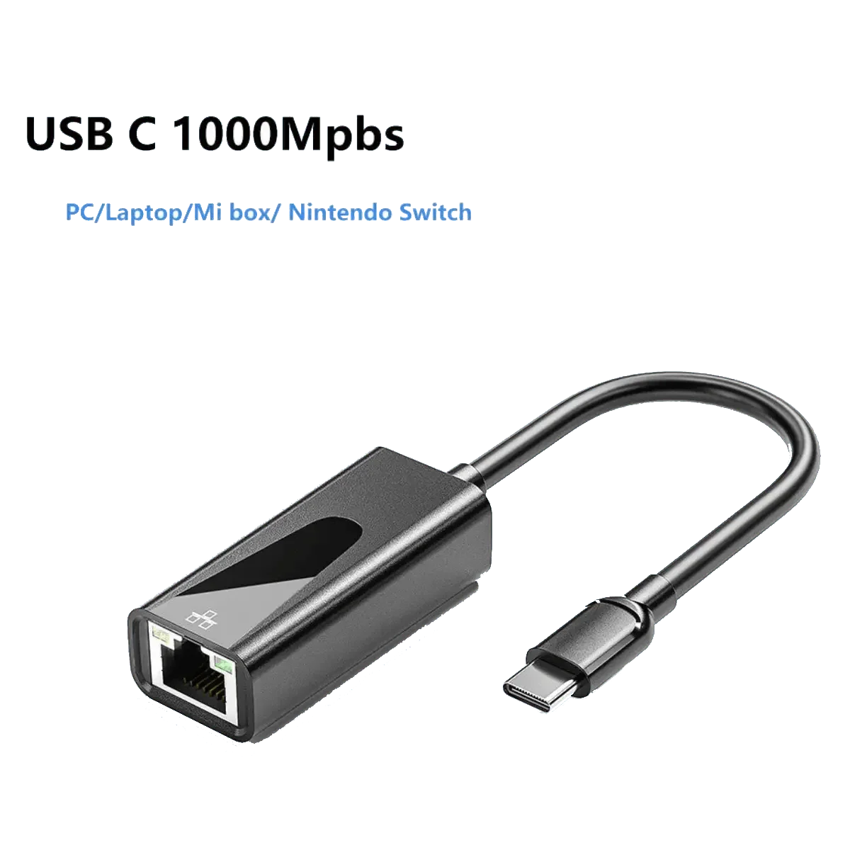 Adaptateur USB-C Ethernet 1000 à RJ45 LAN