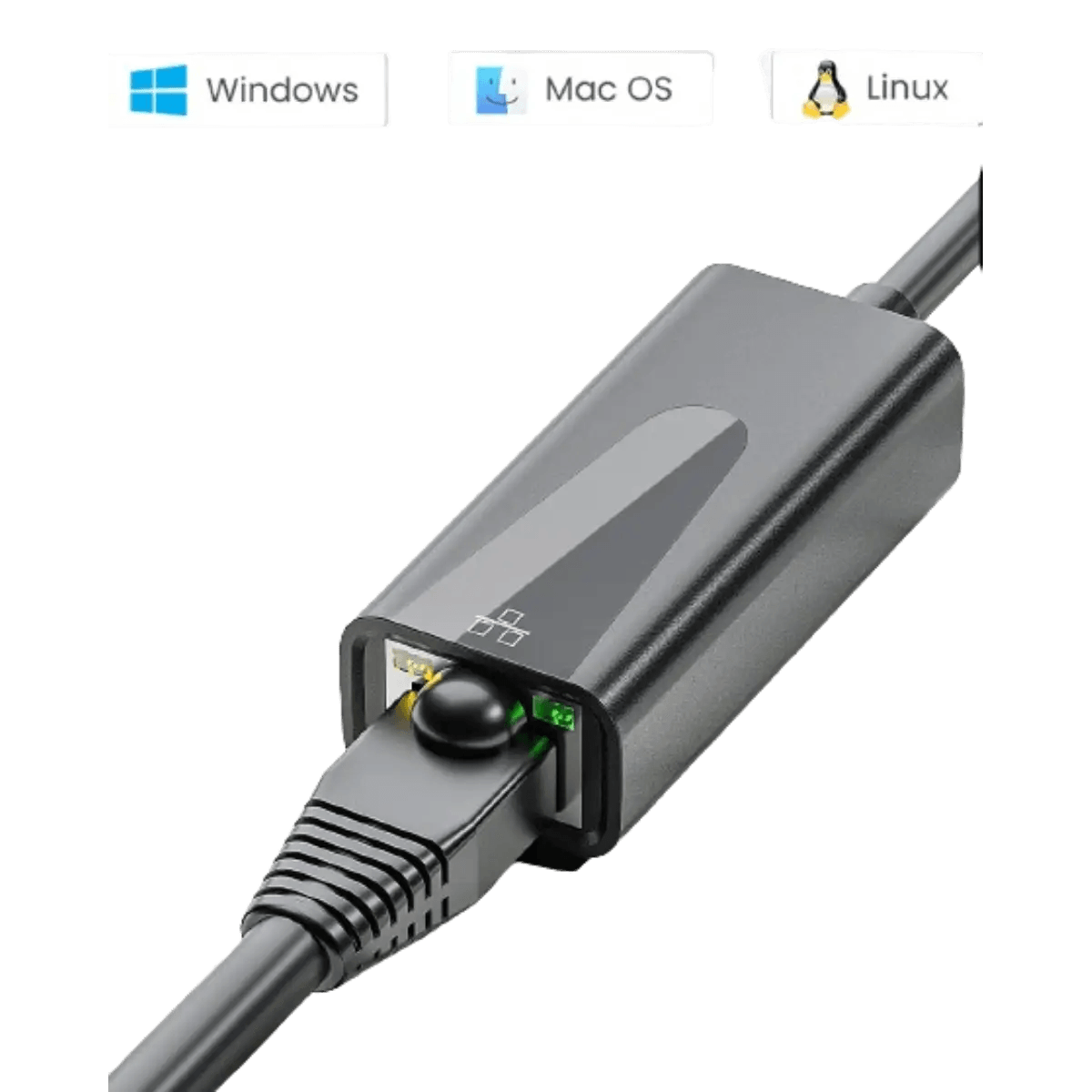 Adaptateur USB-C Ethernet 1000 à RJ45 LAN
