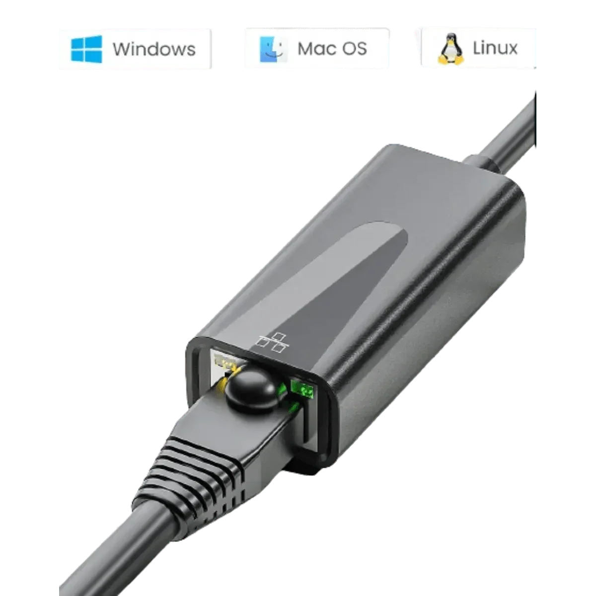 Adaptateur USB-C Ethernet 1000 à RJ45 LAN