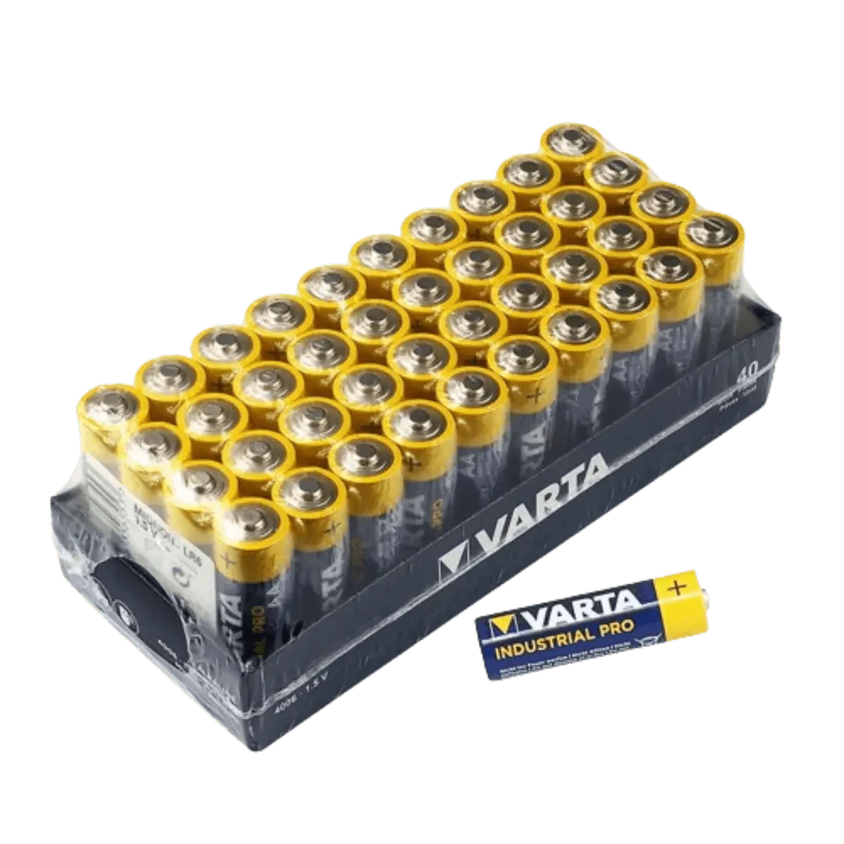 Piles alcalines Varta Industrial PRO AA LR6 4006, conditionnement de 40 piles