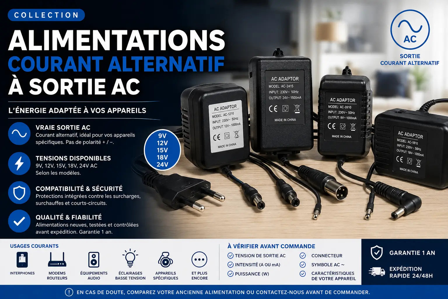 Alimentations courant alternatif