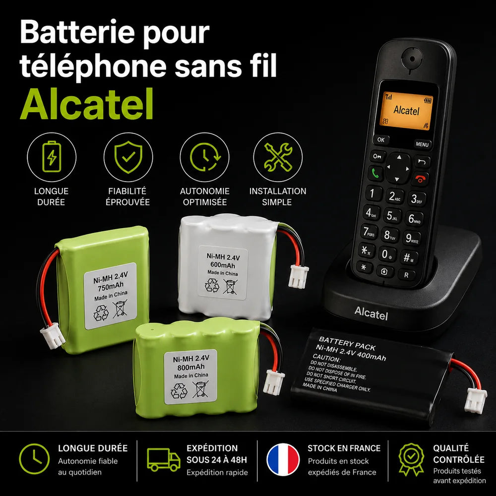 Batterie pour téléphone sans fil Alcatel