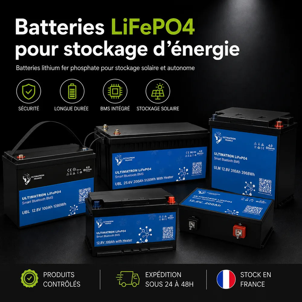 Batteries LiFePO4 pour stockage d’énergie