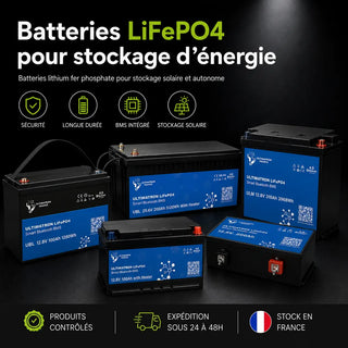 Batteries LiFePO4 pour stockage d’énergie
