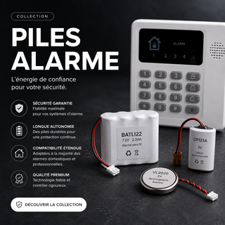 Piles pour alarmes