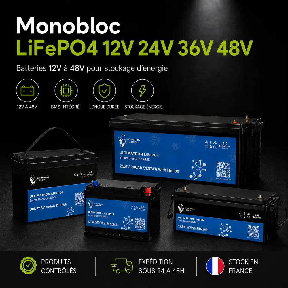 Monobloc LiFePO4 12V 24V 36V 48V