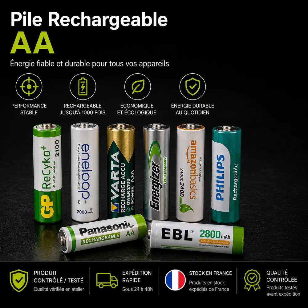 Wiederaufladbare AA-Batterie