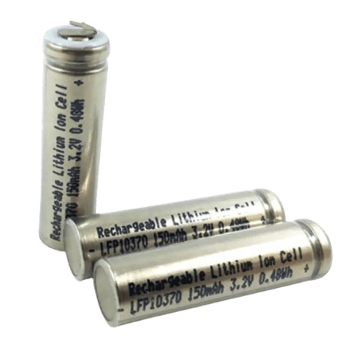 Batterie LiFePo4 10370 3.2 v 150mAh avec cosses