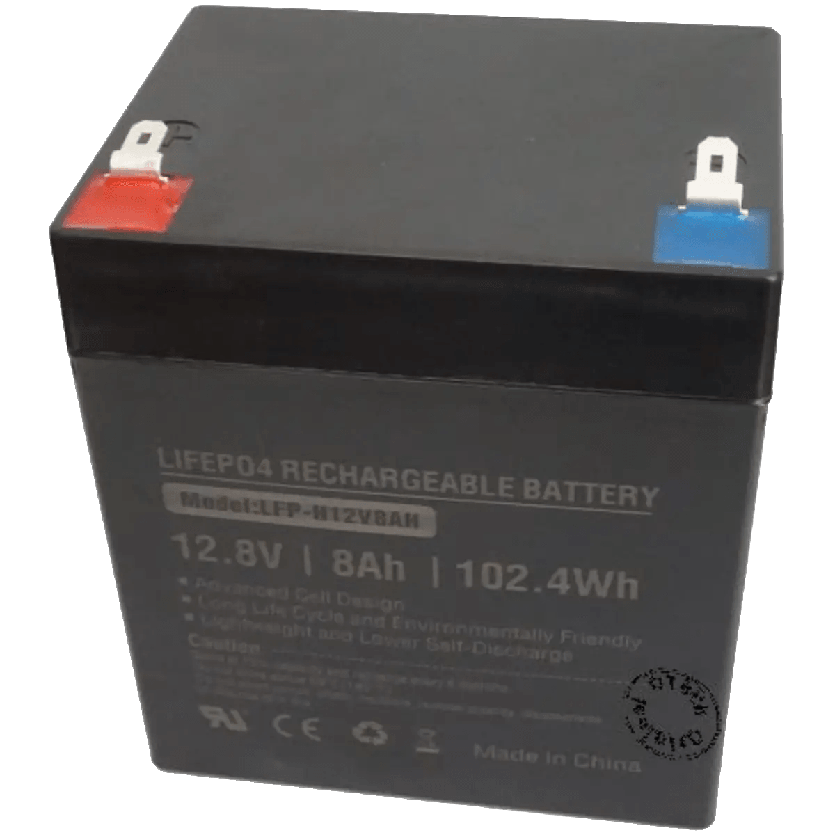 Batterie 12.8V LiFePo4 8Ah avec BMS