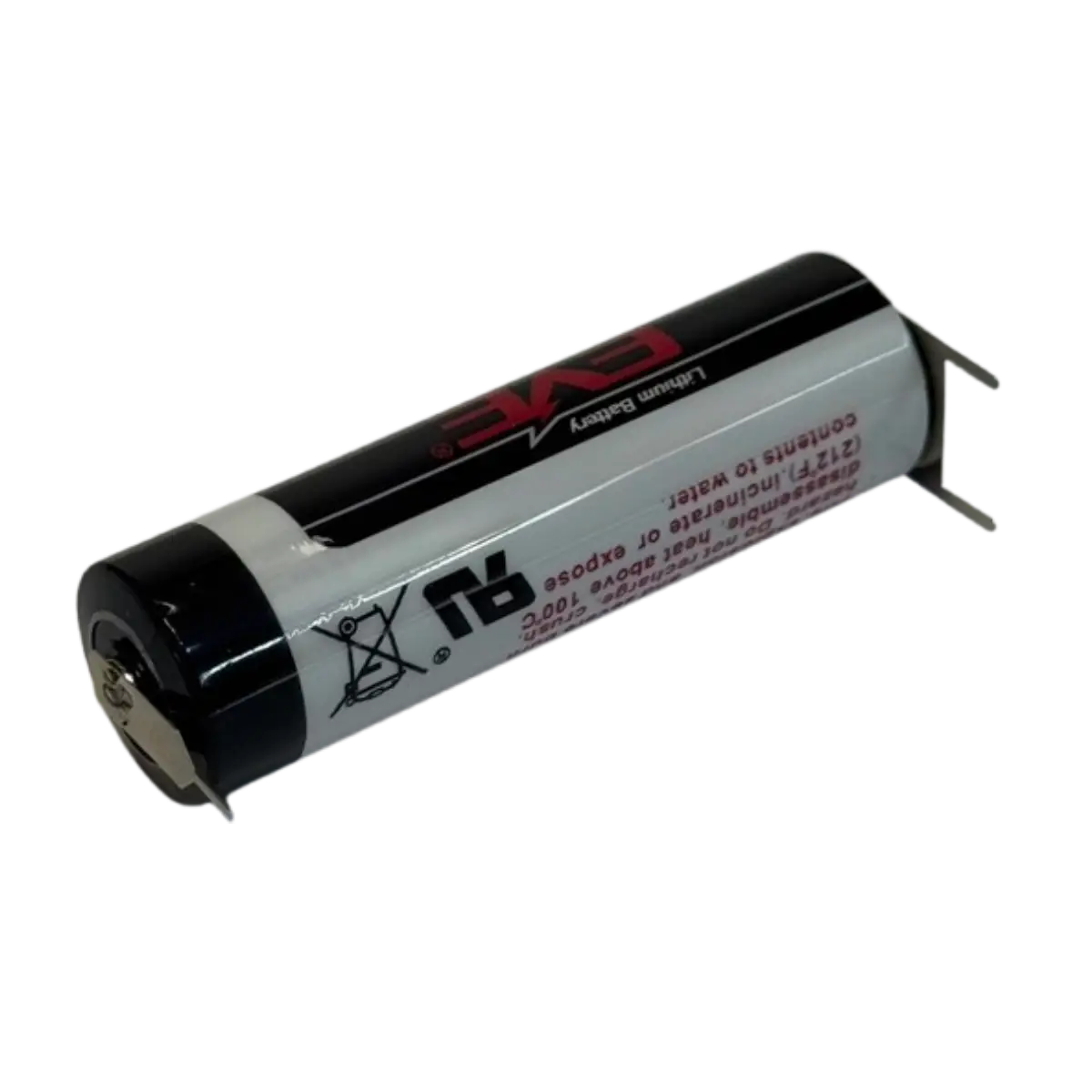 Pile Lithium AA 14500 languettes 3 contacts
