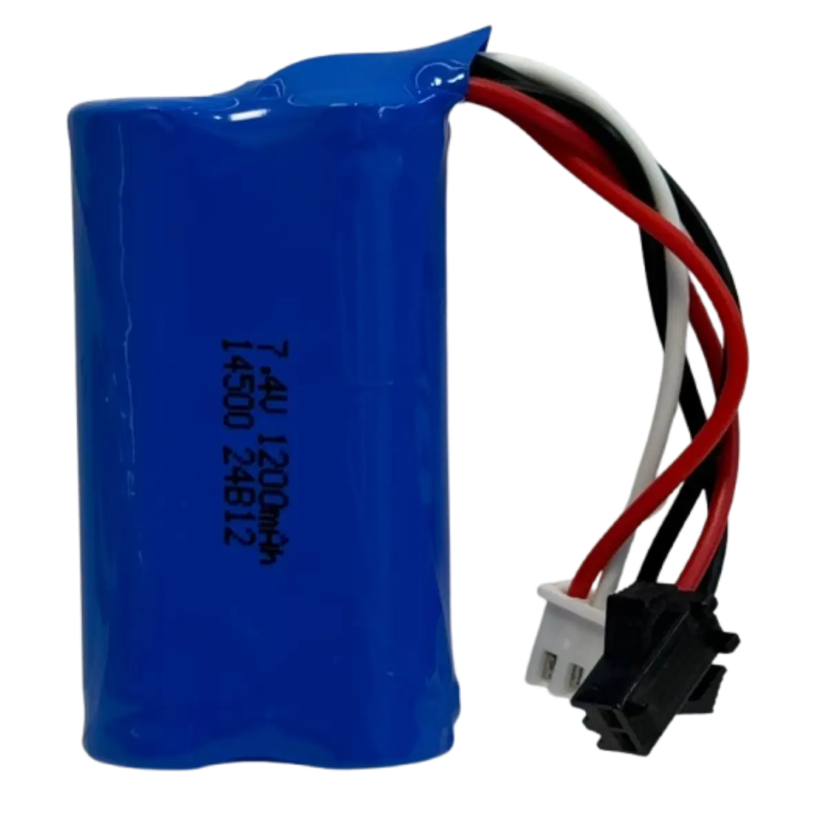 Accumulateur rechargeable 7,4V 1200mAh 2x14500 AA avec connecteurs SM/2P