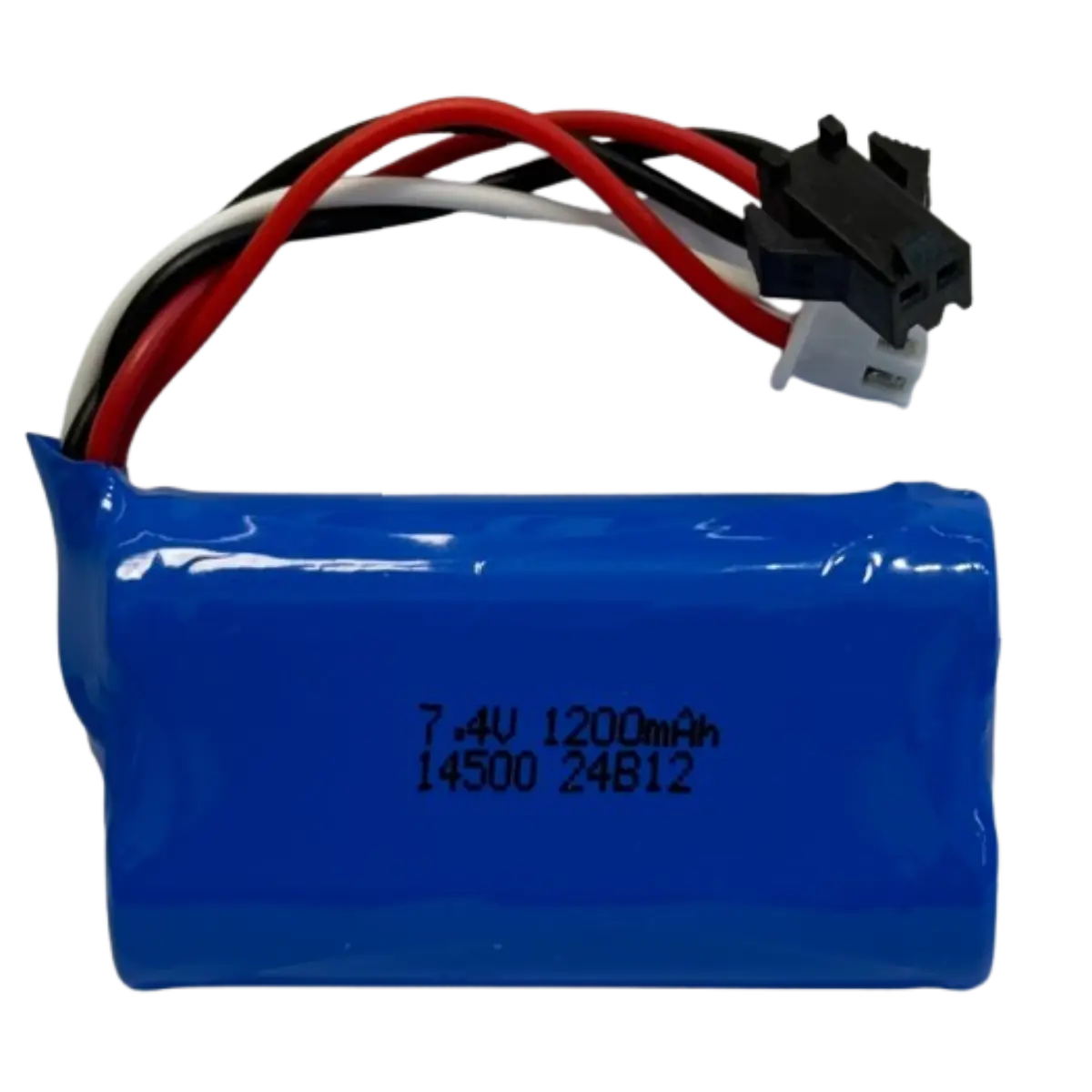 Accumulateur rechargeable 7,4V 1200mAh 2x14500 AA avec connecteurs SM/2P