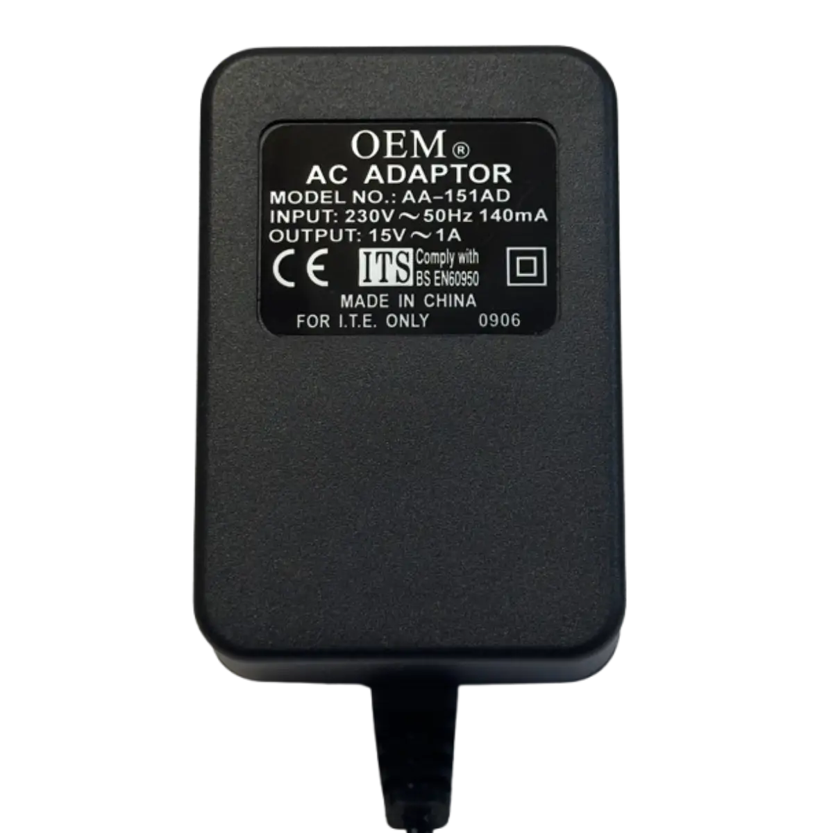 Adaptateur secteur AC/AC 15V 1A 15W