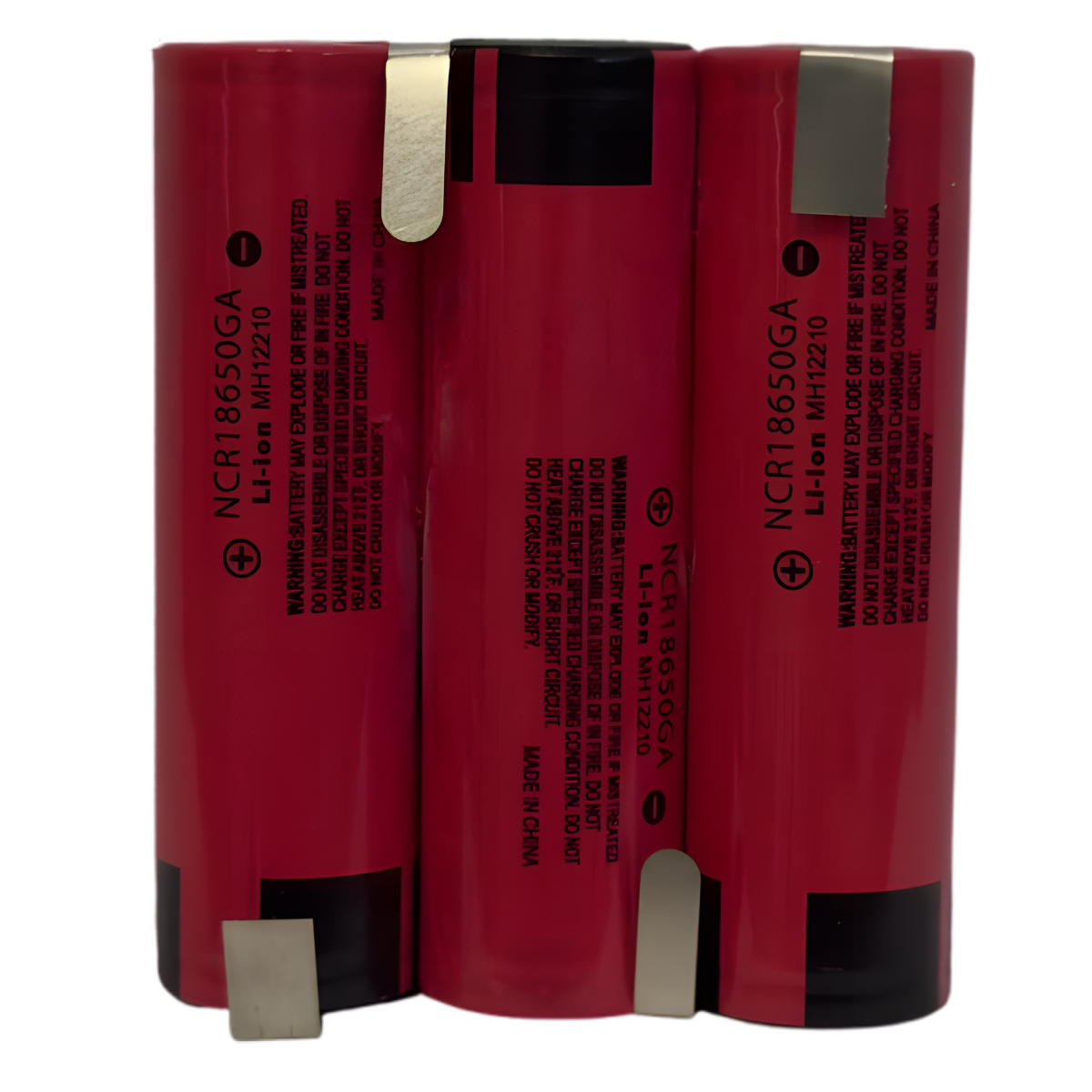 Batterie 3S1P Li-ion 10.8V / 12.6V 3.5Ah – 3x18650 avec pattes à souder