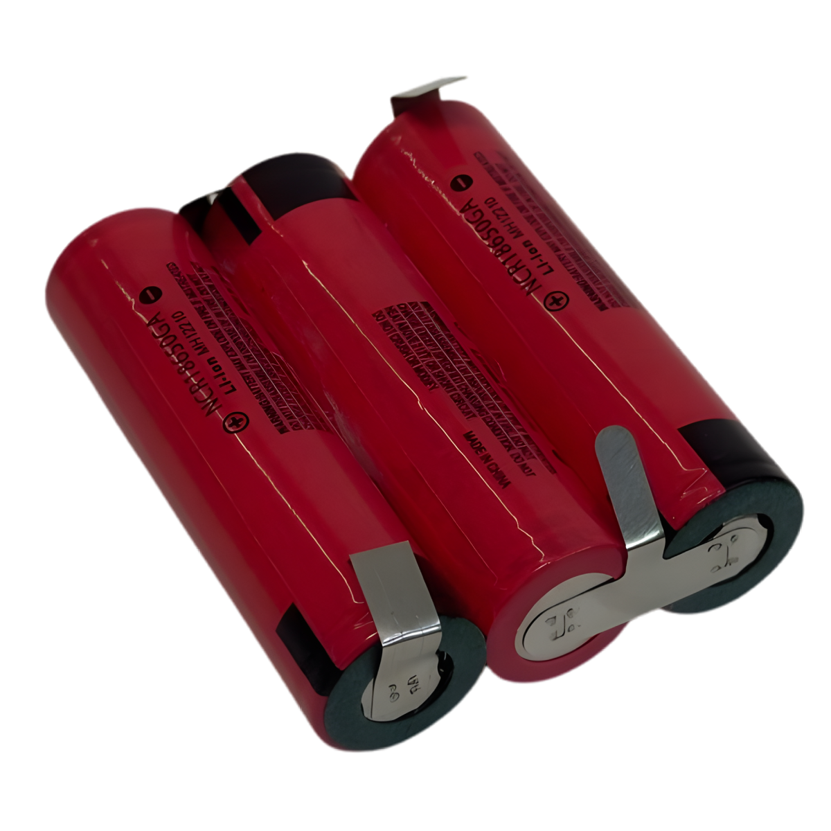 Batterie 3S1P Li-ion 10.8V / 12.6V 3.5Ah – 3x18650 avec pattes à souder