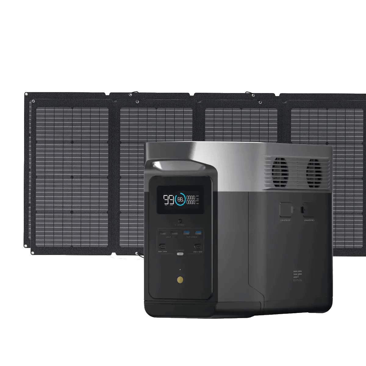 Station électrique 2016Wh Delta Max + 2 Panneaux solaires 220W