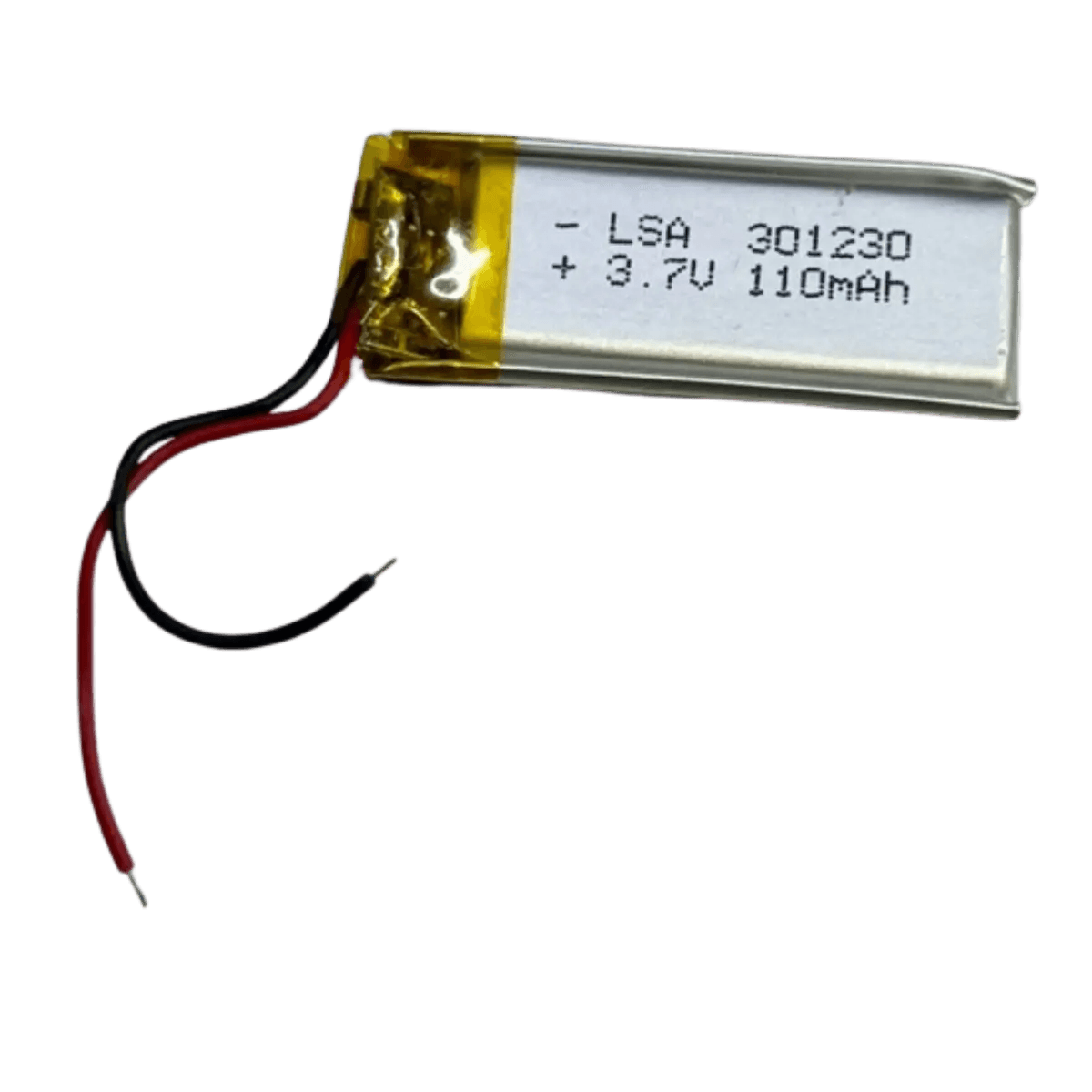 Batterie LiPo 301230 - 3.7V 110mAh pour alarmes, drones..