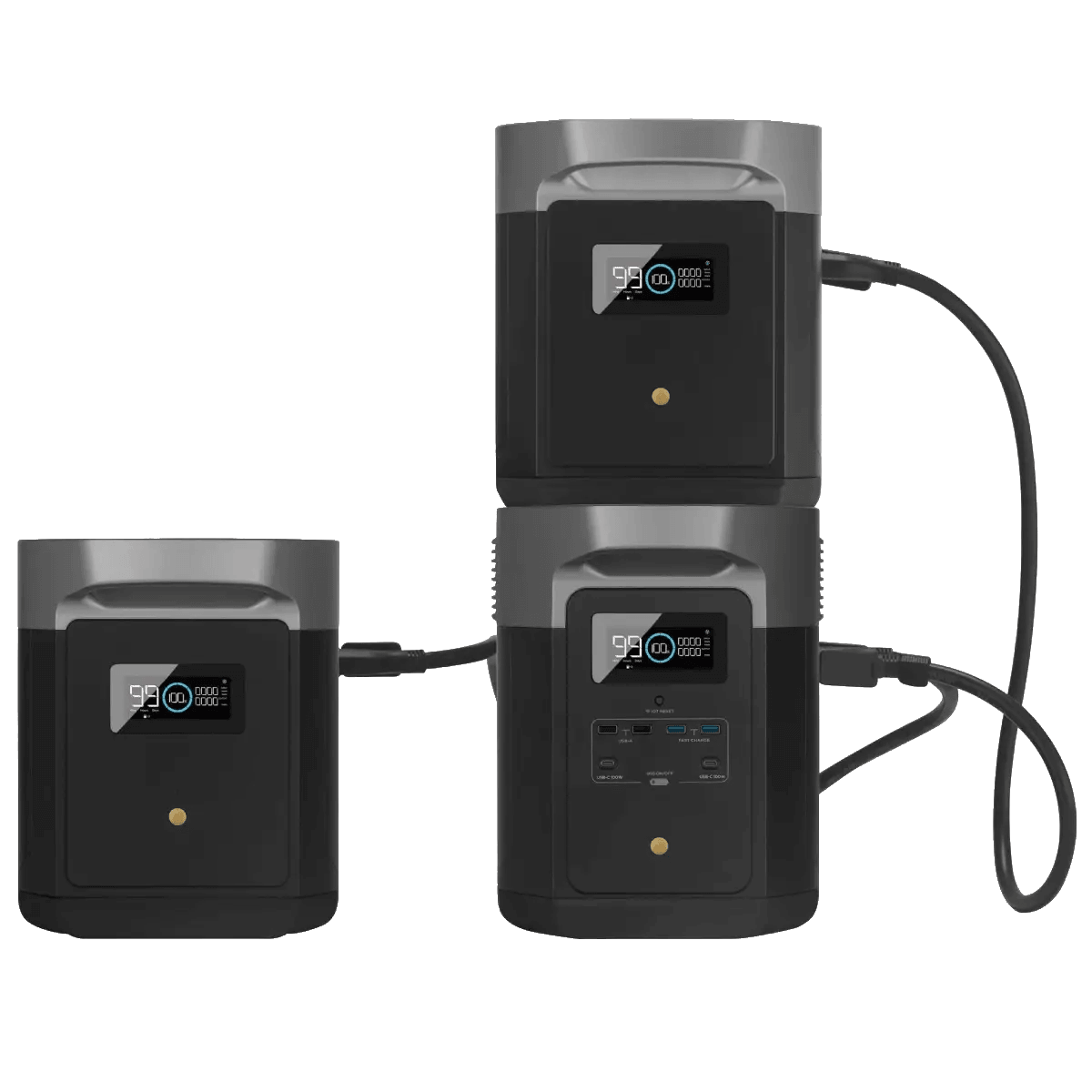 Station électrique 2016Wh Delta Max + 2 Batteries supplémentaires 2016Wh Delta Max