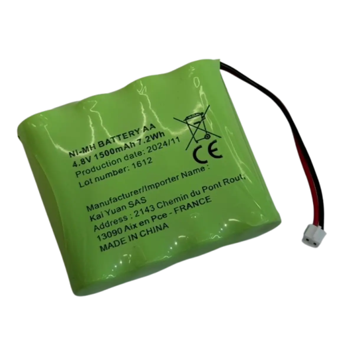 Batterie Compatible pour Sport Elec Multisport Pro 4.8v 1500mAh NiMh