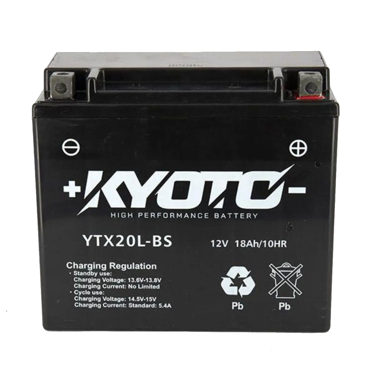 Batterie Moto YTX20L-BS SLA AGM 12v 18Ah