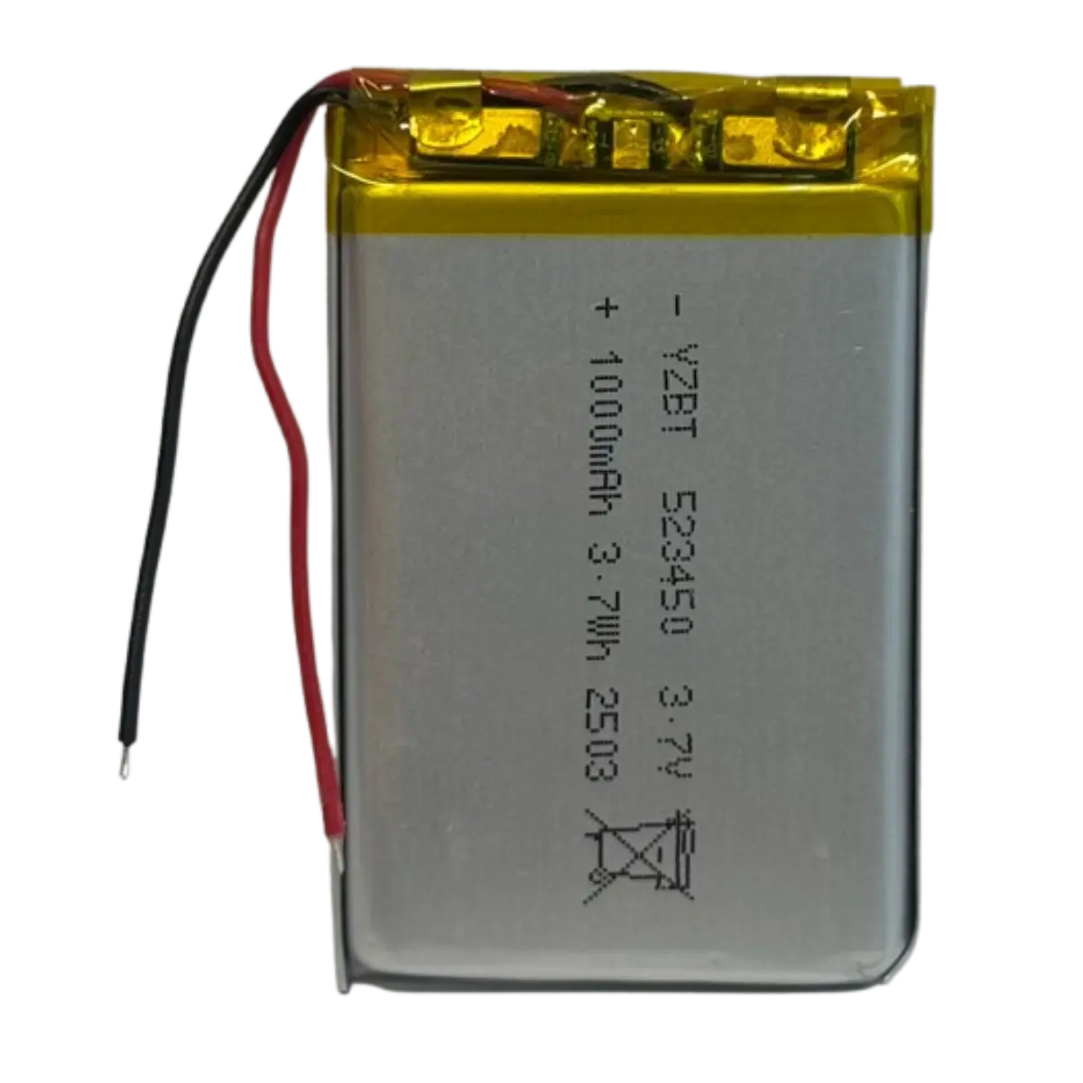 Batterie 523450 LiPo 3.7V 1000mAh