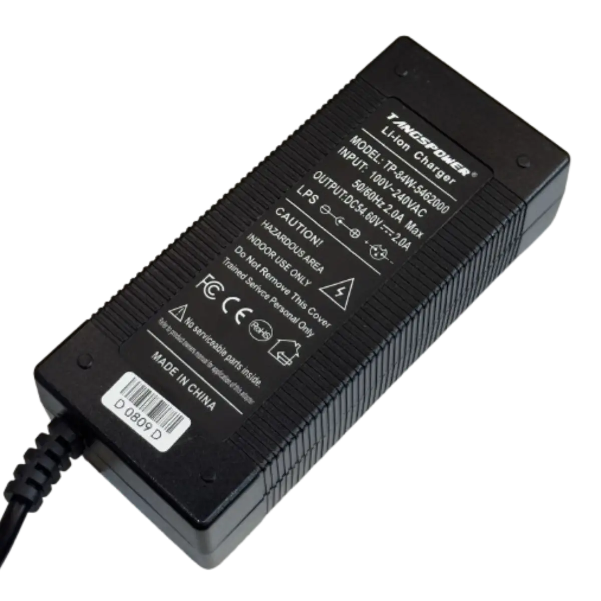 Charger 54.6v 2A Li-ion XLR 3 Pins