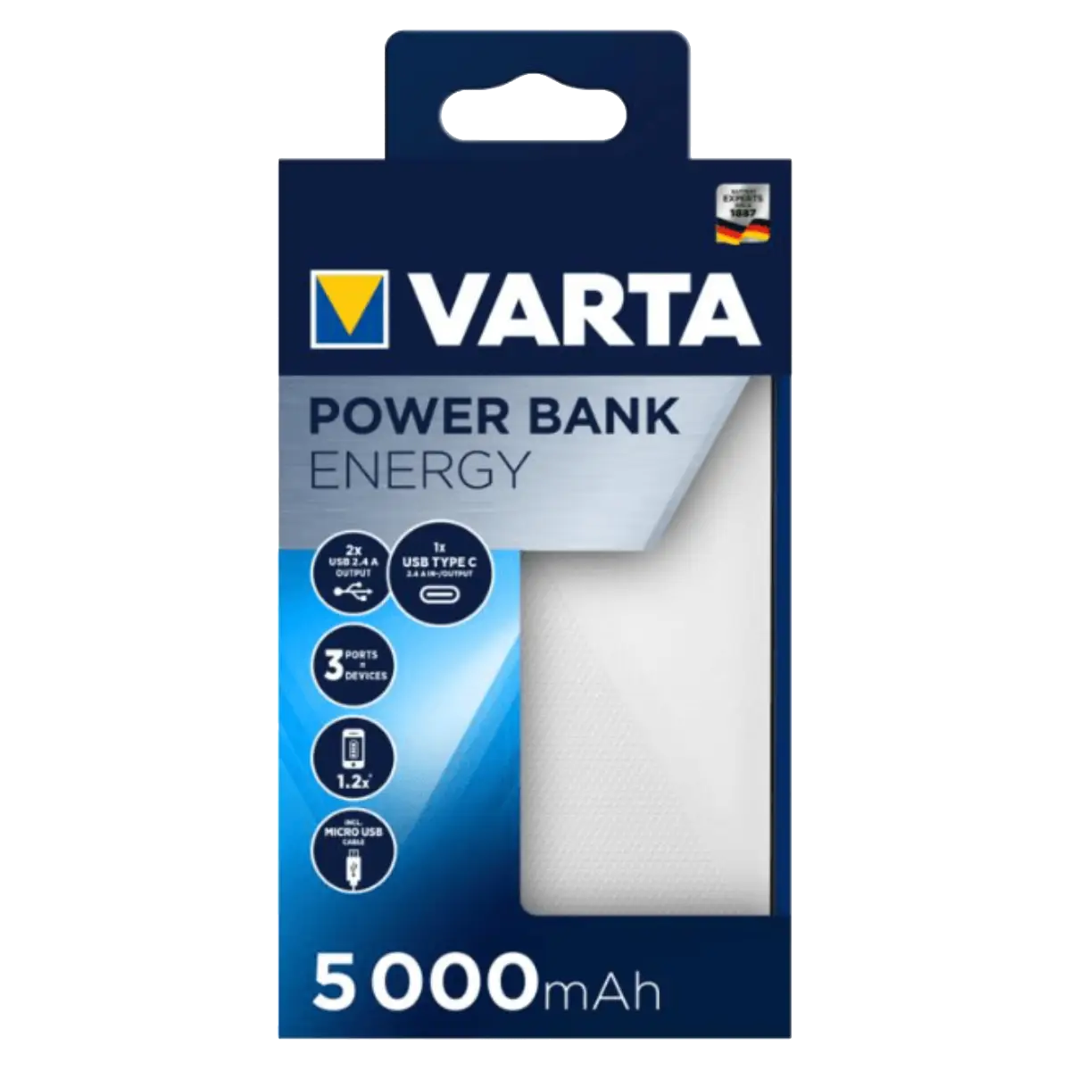 Batterie POWER BANK Varta 5000mAh