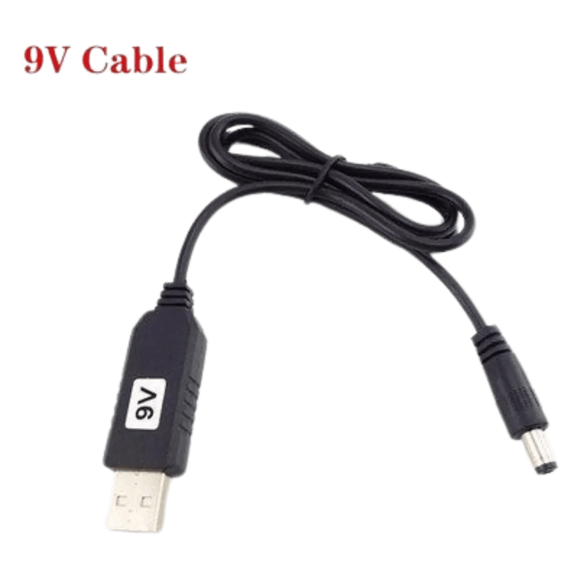 Cäble USB 5v sortie 9v vers fiche jack DC 5.5 x 2.1mm
