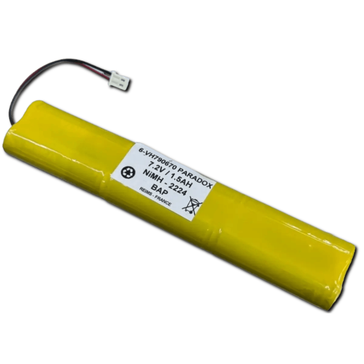 Batterie NiMh 7.2V 1800mAh pour Alarme Paradox magellan MG-6060/6030/6160