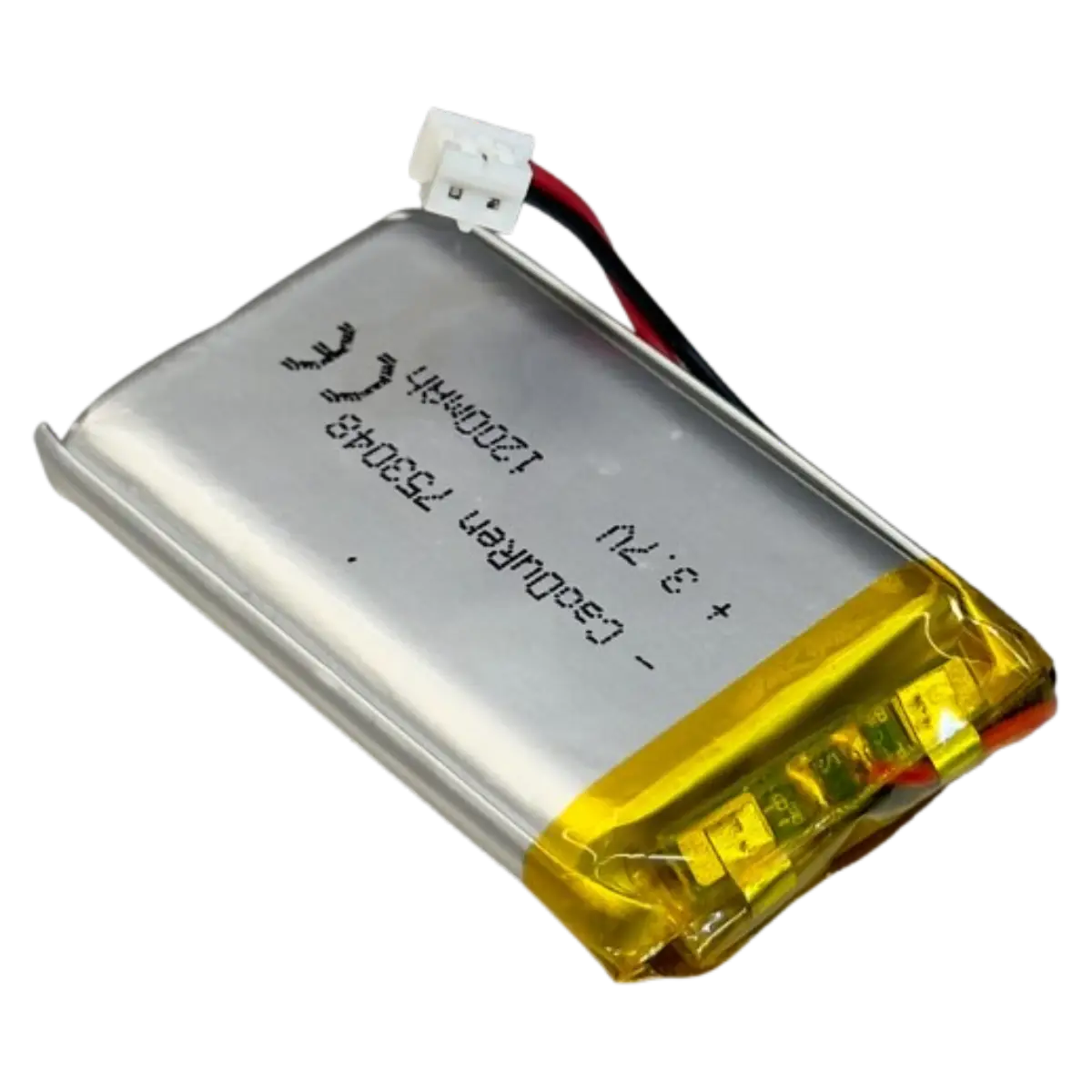 Batterie Li-Po 3.7V 1200mAh 753048  fiche JST