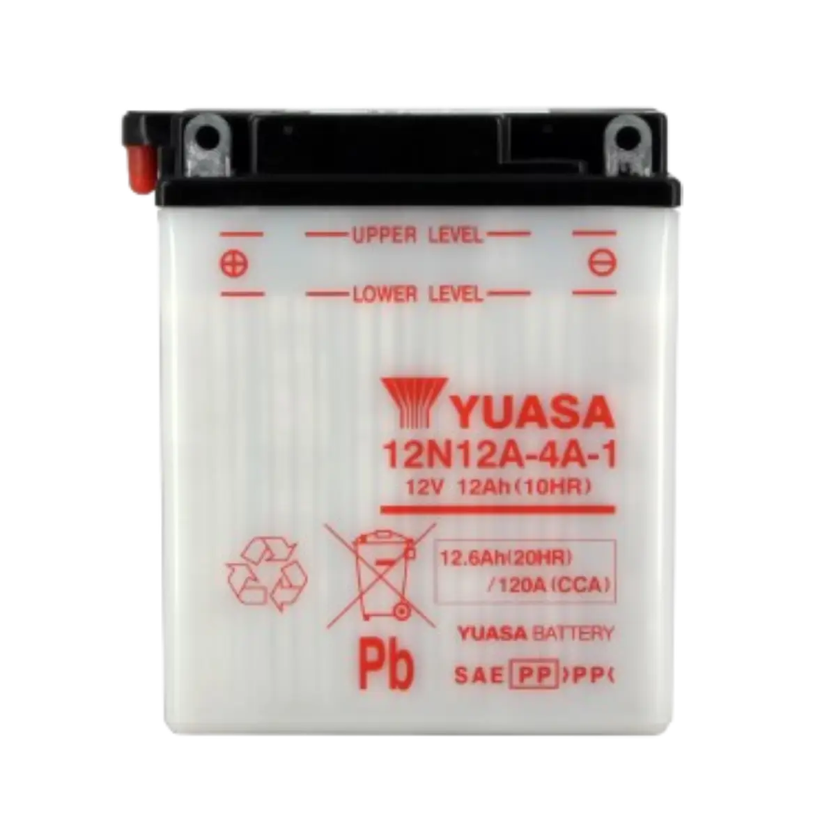 Batterie Yuasa 12N12A-4A-1 Conventionnelle Avec Entretien - Livrée Sans Acide